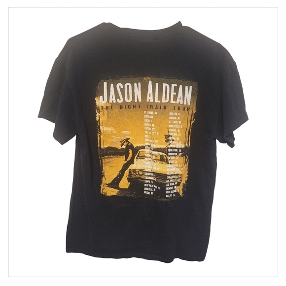6/30 Jason Aldean T-Shirt Night Train Tour T-Shirt | Concert Tee | Anvil - Picture 2 of 6